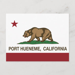 Postal Puerto Hueneme, Bandera Estatal de California