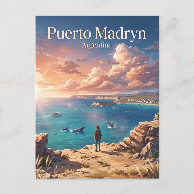 Postal Puerto Madryn Argentina (Anverso)