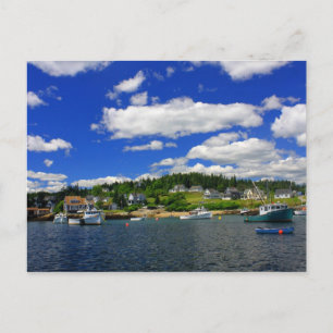 Postal Puerto Maine en verano