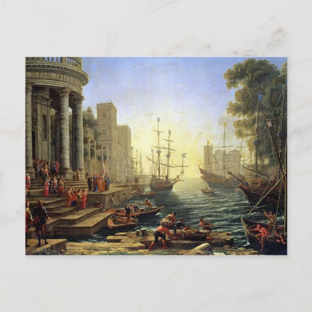 Postal Puerto marítimo con la Embarcadura de Santa Úrsula (Anverso)