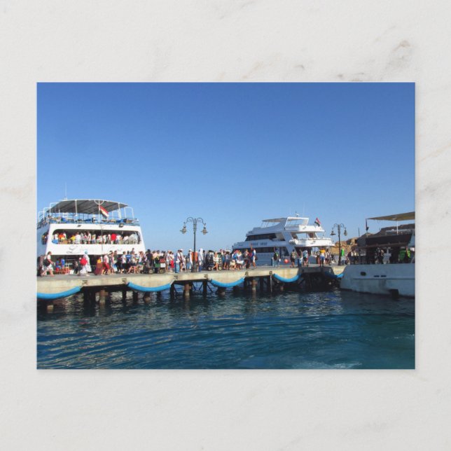 Postal Puerto marítimo de Sharm El Sheikh (Anverso)
