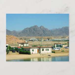 Postal Puerto marítimo en la ciudad de Sharm El Sheikh. E