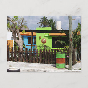 Postal Puerto Morelos Casa Postcard