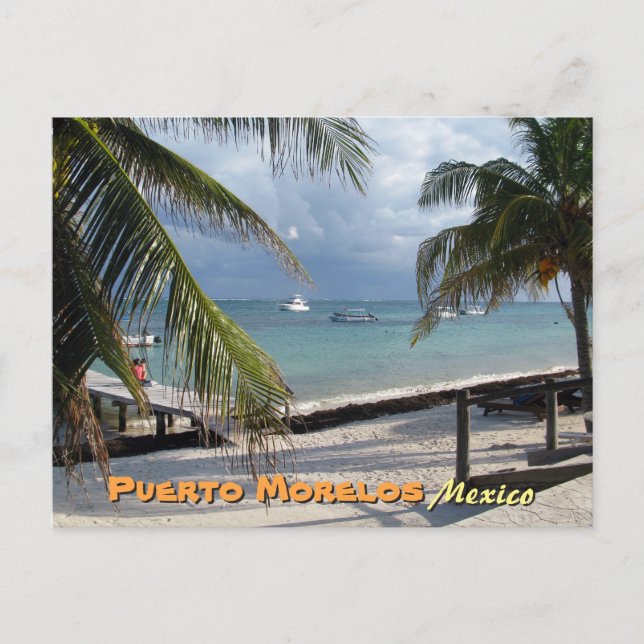 Postal Puerto Morelos, México (Anverso)