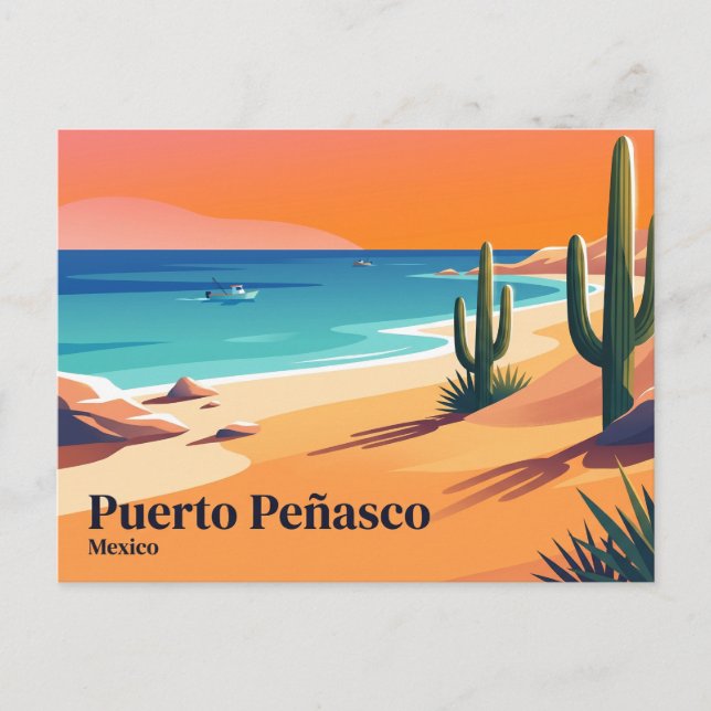 Postal Puerto Peñasco México (Anverso)
