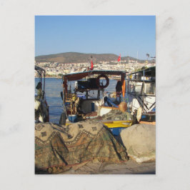 Postal Puerto pesquero de Kusadasi