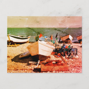 Postal Puerto pesquero de Yport, Francia