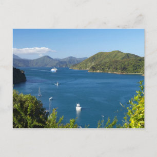 Postal Puerto Picton, Marlborough Sounds, Sur