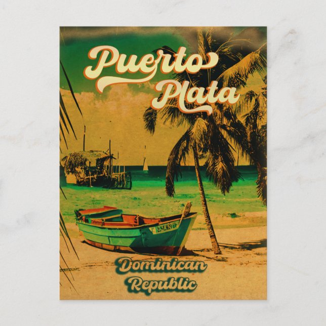 Postal Puerto Plata República Dominicana - Recuerdos de é (Anverso)