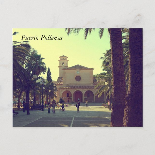 Postal Puerto Pollensa (Anverso)
