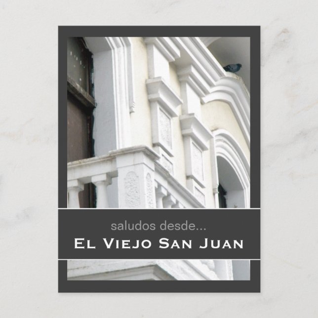 Postal Puerto Rico Arquitectura Española (Anverso)
