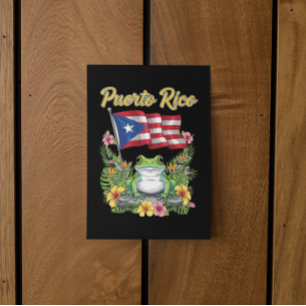 Postal Puerto Rico Coquí Frog Boricua Pride