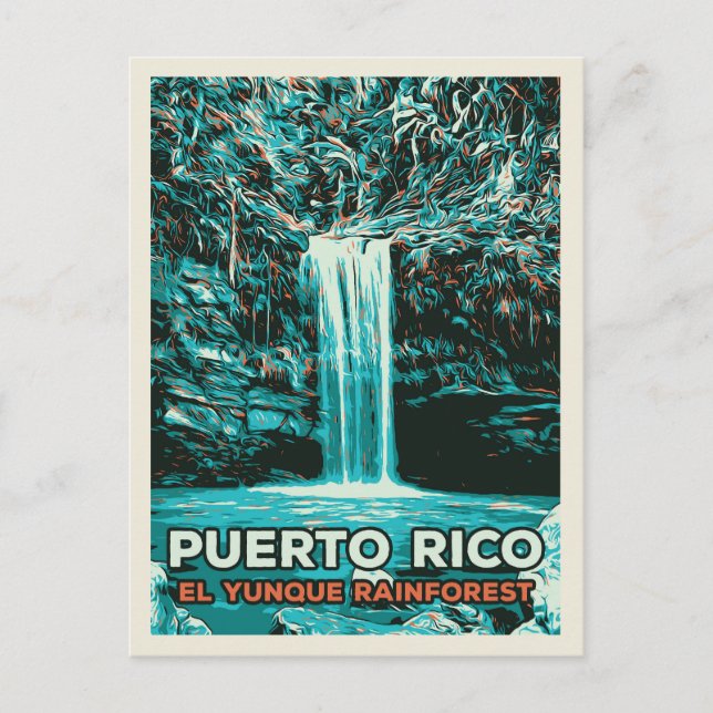 Postal Puerto Rico: El Yunque parque nacional (Anverso)