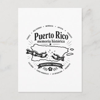 Postal Puerto Rico Memoria Histórica Resistencia