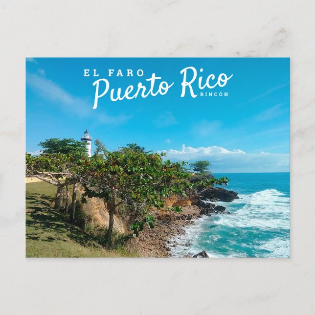 Postal Puerto Rico, Ricon, El Faro (Anverso)