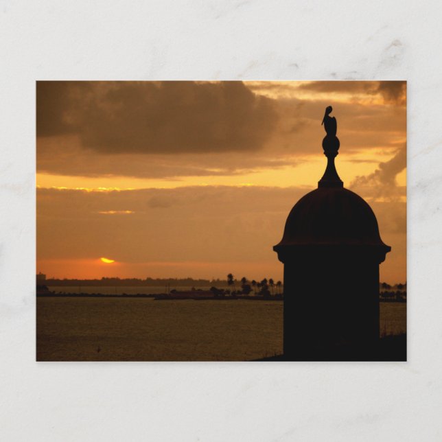 Postal Puerto Rico - San Juan - Sunset (Anverso)