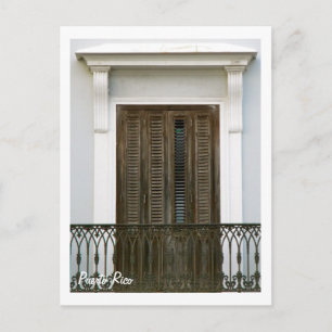 Postal Puerto Rico, ventanas Viejo San Juan