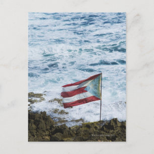Postal Puerto Rico, Viejo San Juan, bandera de Puerto Ric