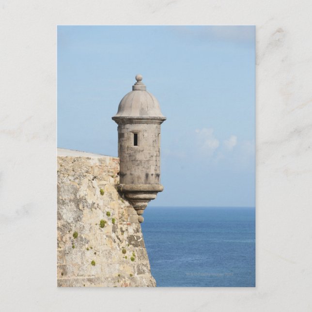 Postal Puerto Rico, Viejo San Juan, sección de El Morro (Anverso)