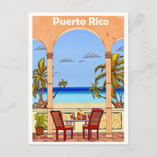 Postal Puerto Rico, vista desde la terraza del hotel