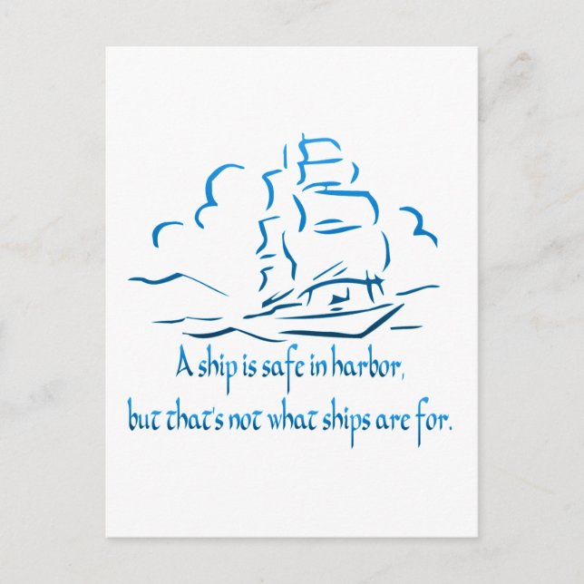 Postal Puerto seguro (Anverso)