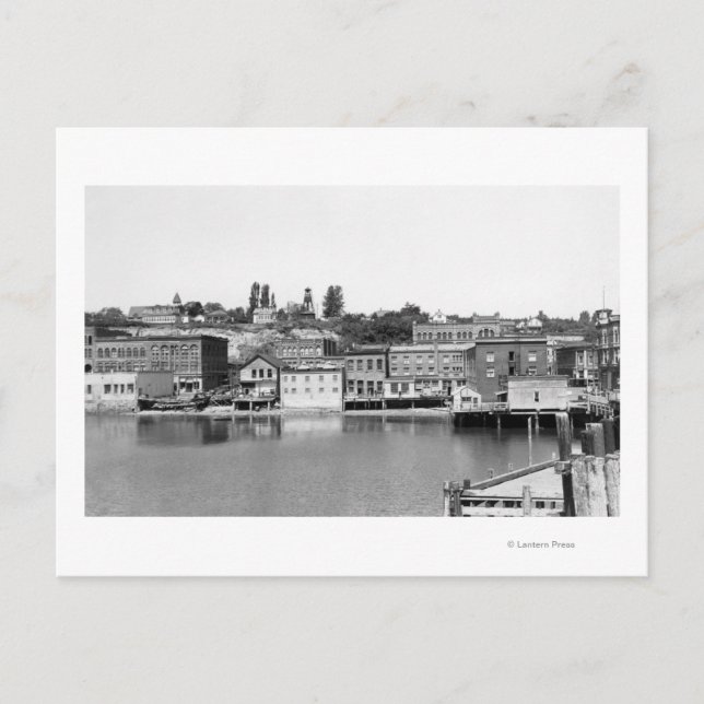 Postal Puerto Townsend, opinión Photograp de la ciudad de (Anverso)