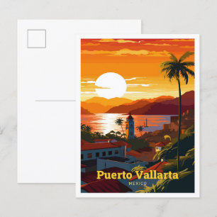 Postal Puerto Vallarta México Viaje al arte