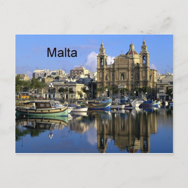 Postal Puerto Vallete de Malta (St.K. (Anverso)