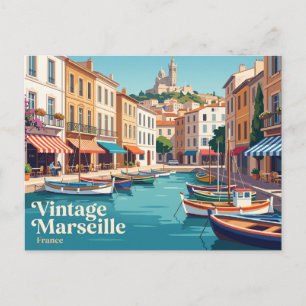 Postal Puerto Viejo de Marsella Francia