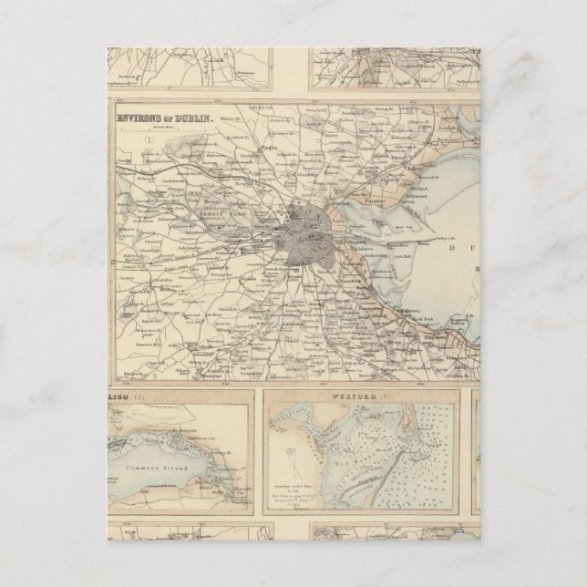 Postal Puertos de Irlanda (Anverso)
