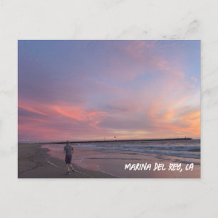 Postal Puesta de sol con chicle - Marina Del Rey, CA