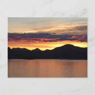 Postal Puesta de sol de Alaska I Hermosa fotografía de Al