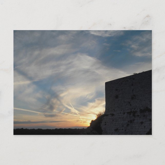 Postal Puesta de sol de Croacia (Anverso)