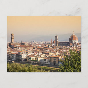 Postal Puesta de sol de Florencia