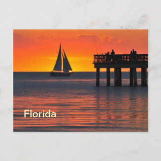 Postal Puesta de sol de Fort Myers