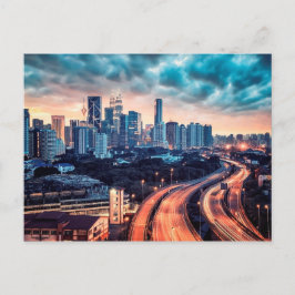 Postal Puesta de sol de Kuala Lumpur