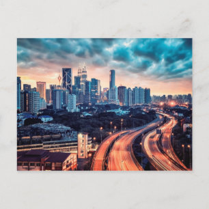 Postal Puesta de sol de Kuala Lumpur