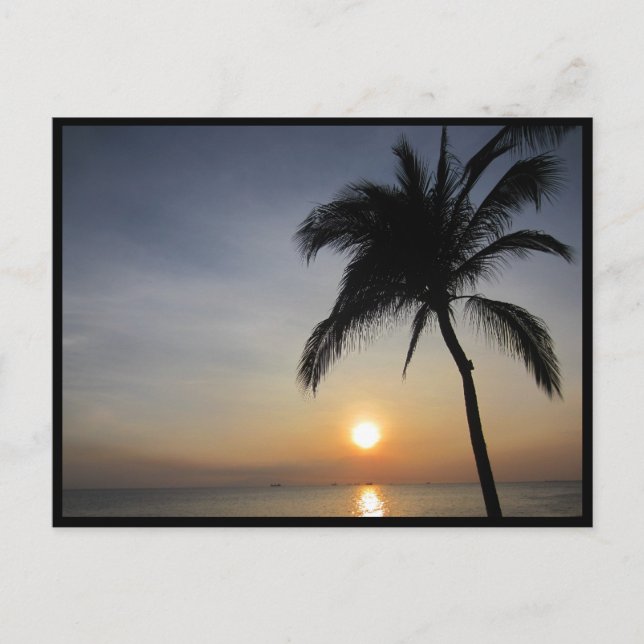 Postal puesta de sol de manila (Anverso)