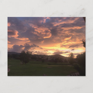 Postal Puesta de sol de Reno