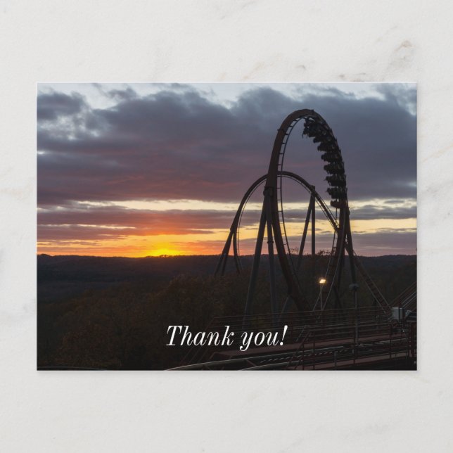 Postal Puesta de sol de Wildfire (Anverso)