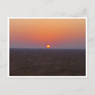 Postal puesta de sol en arabia