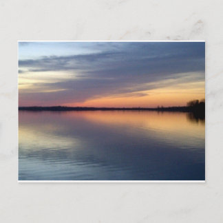 Postal Puesta de sol en el lago Champlain desde Alburgh, 