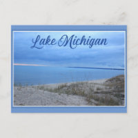 Puesta de sol en el lago Michigan