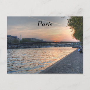 Postal Puesta de sol en el mar