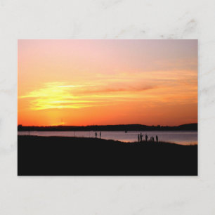Postal Puesta de sol en Fort Fisher Fotografía original