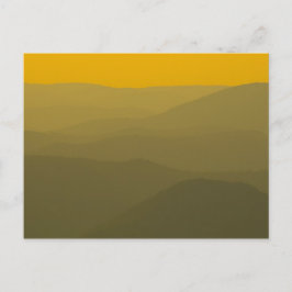 Postal Puesta de sol en los Alleghenies, Virginia Occiden