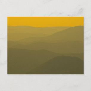 Postal Puesta de sol en los Alleghenies, Virginia Occiden