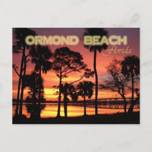 Postal Puesta de sol en Ormond Beach, Florida