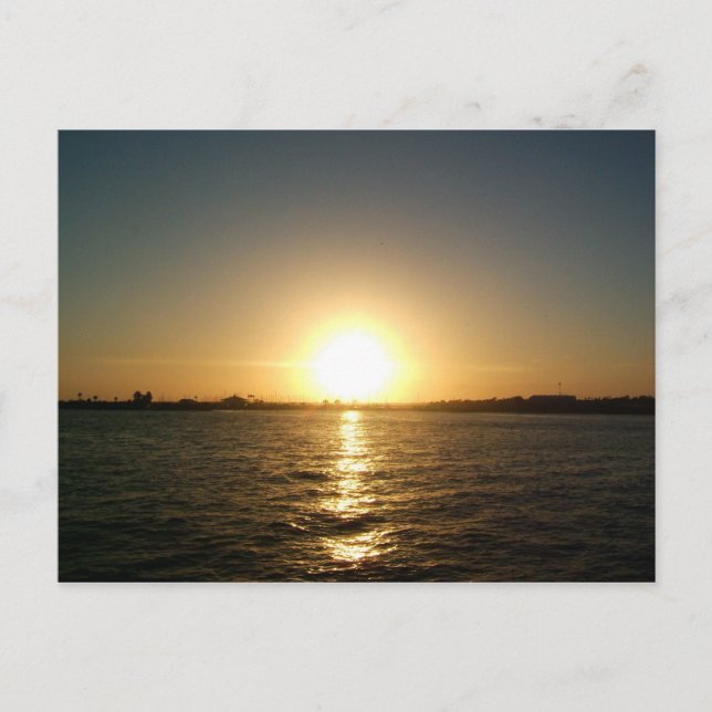Postal puesta de sol en tampa florida (Anverso)