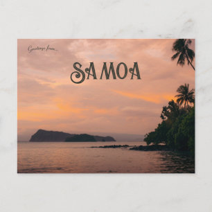 Postal Puesta de sol en Upolu Samoa